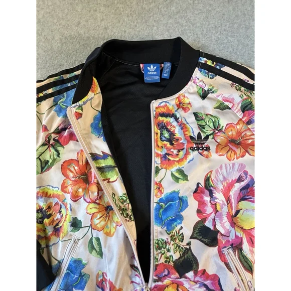 Adidas Womens Track Top Bomber Jacket Size US 8 (M) - Picture 3 of 10